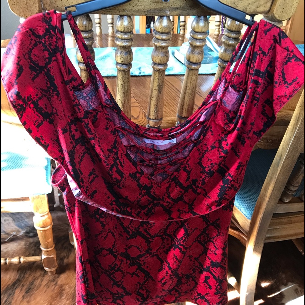 Cut out shoulder blouse